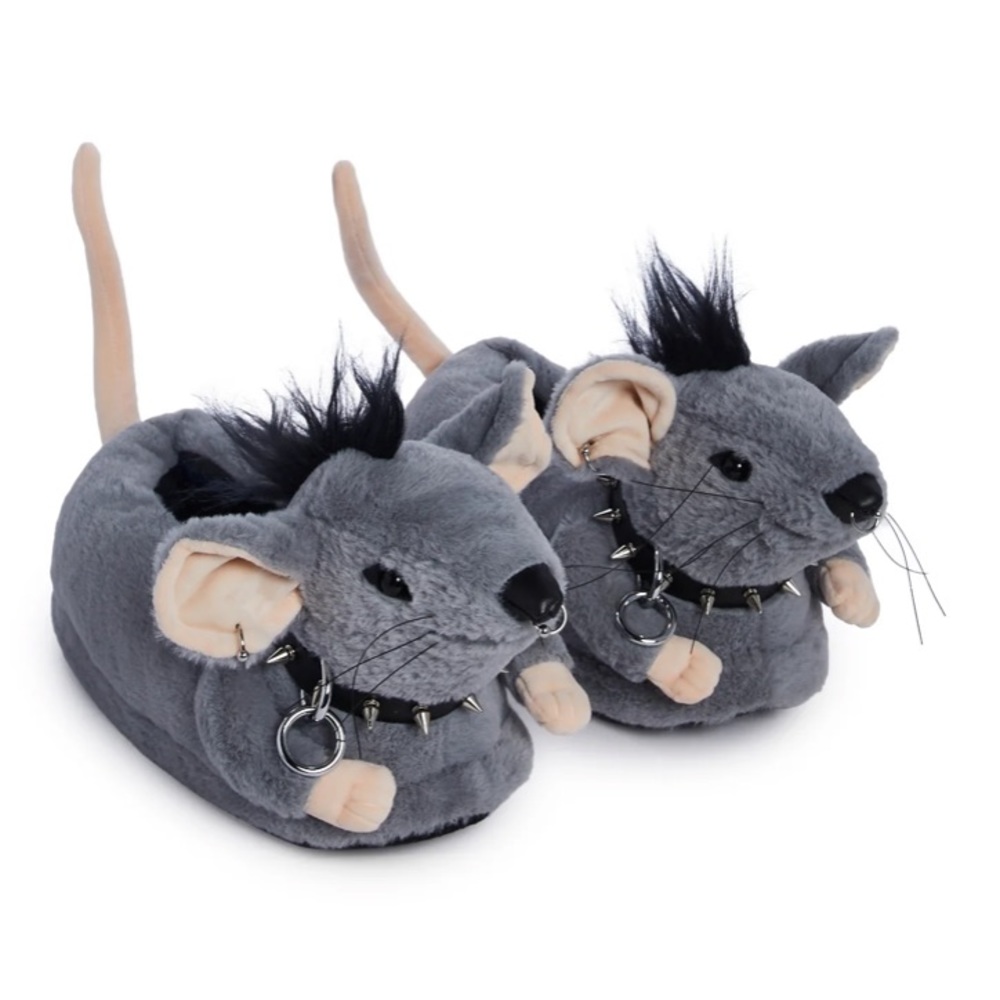 Brand New Punk Rat Slippers- Small